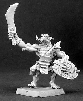 Warlords: Bull Orc Warrior Blister Packet