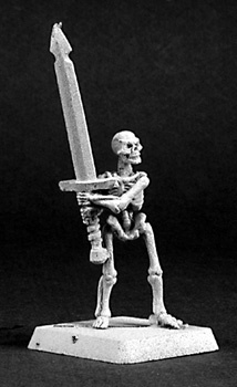Warlords: Skeletal Swordsman Blister Packet