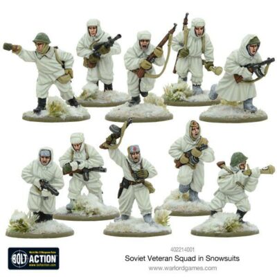 Bolt Action: Soviet Veteran Squad in Snowsuits Boxed Set