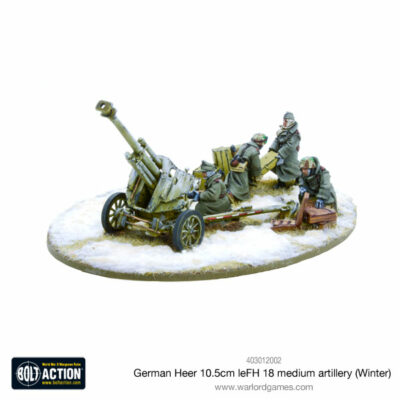 Bolt Action: German Heer 10.5cm leFH 18 medium artillery (Winter