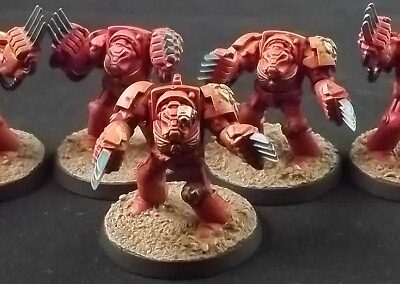 Space Marines: Terminators with Lightning Claws x5 (Painted)