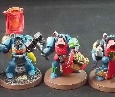 Space Marines: Terminatos with Capes x5 (Painted)