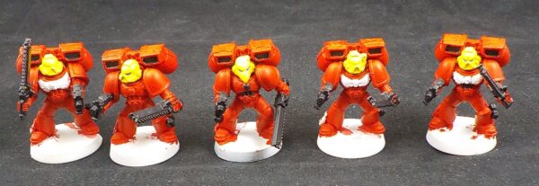 Space Marines: Assault Marines x5 (Painted)