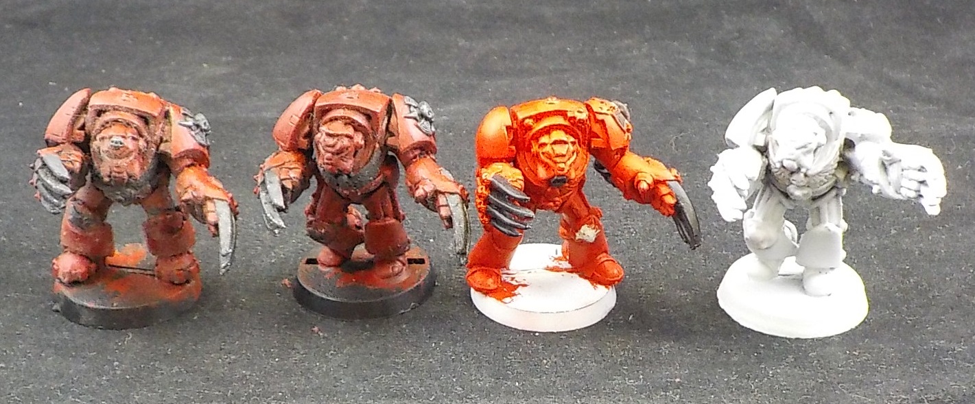 Space Marines: Terminators with Lightning Claws x4 (Painted) • games,  miniatures, and supplies for sale