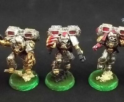 Space Marines: Assault Marines x5 (Painted)(Metal)