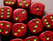 Dice: 12 - 16mm Speckled Strawberry