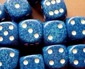 Dice: 12 - 16mm Speckled Water