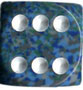 Dice: 36 - 12mm Speckled Sea