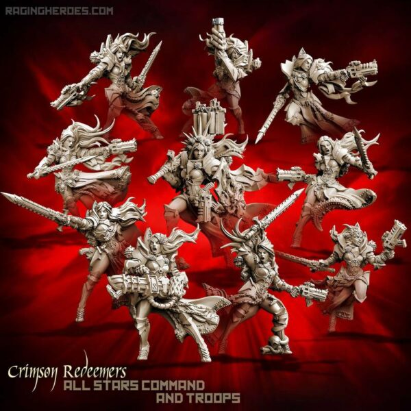 Raging Heroes: Crimson Redeemers 10 All-Stars – ALL 10