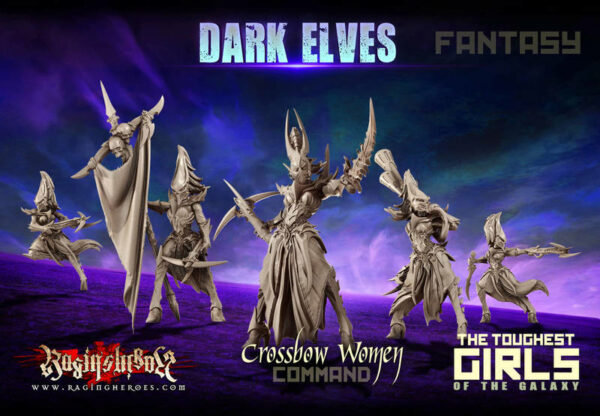 Raging Heroes: Crossbowwomen - Command Group (F)