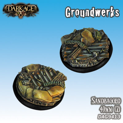 Dark Age: 40mm Sandbagged Bases Blister Packet