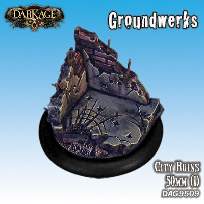 Dark Age: 50mm Temple Ruins Bases Blister Packet