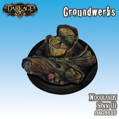 Dark Age: 50mm Woodlands Base Blister Packet