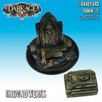 Dark Age: Groundwerks Base Inserts - 50mm Graveyard (1) Blister