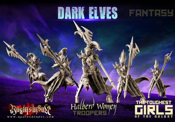 Raging Heroes: HalberdWomen - TROOPS