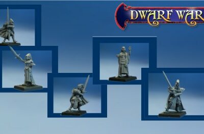 Dwarf Wars Miniatures: Good Elf Heros (5)