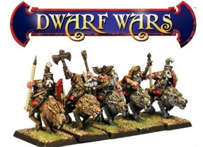 Dwarf Wars Miniatures: Imperial Dwarf Cavalry (3)