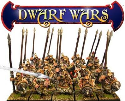 Dwarf Wars Miniatures: Makadon Dwarf Pikemen Command (4)