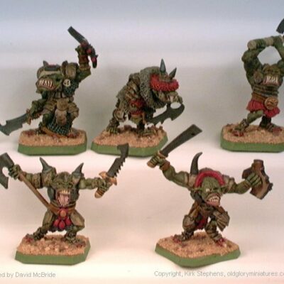 Dwarf Wars Miniatures: Orc Heroes (5)