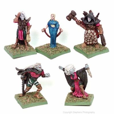 Dwarf Wars Miniatures: Death Elf Characters (5)