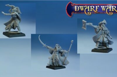 Dwarf Wars Miniatures: Evil Human Magicians (3)