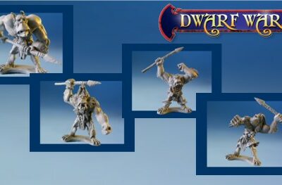 Dwarf Wars Miniatures: Spear Trolls (4)