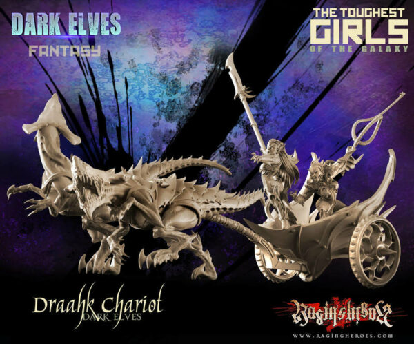 Raging Heroes: Dark Elves Draahk Chariot (Fantasy)