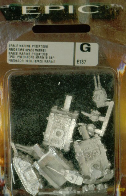 Epic-Space-Marine-Predators-NEW-Tanks-Blister-Packet
