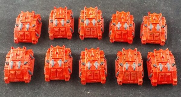 Epic: Space Marine Rhinos x10 (Painted)