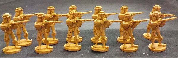 Fortress Figures: Humans with Guns x12 (Loose)