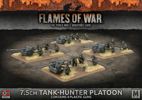 German: 7.5cm Tank Hunter Platoon (Plastic)