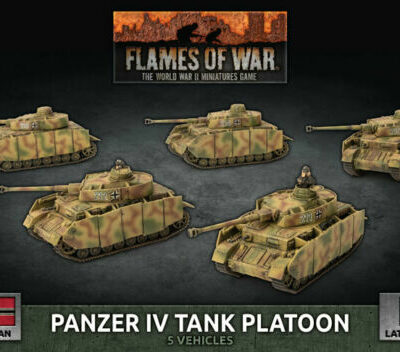 German: Panzer IV Tank Platoon (x5 Plastic)