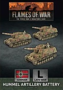 German: Hummel Artillery Battery (x3)