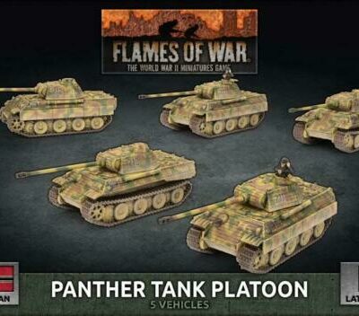 German: Panther A Tank Platoon (plastic) (x5)