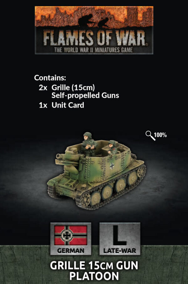 German: Grille 15cm Gun Platoon (x2)
