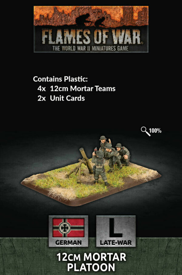 German: 12cm Mortar Platoon (x4 Plastic)