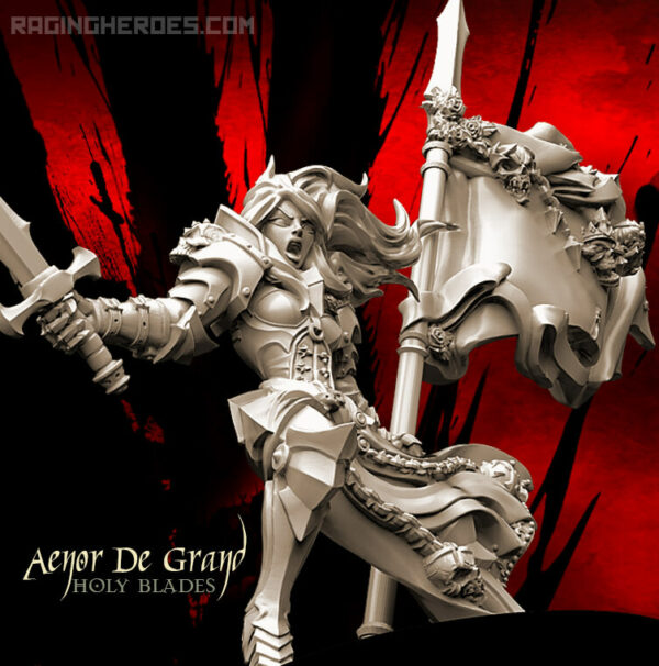 Raging Heroes: Holy Blades Aenor De Grand Standard Bearer