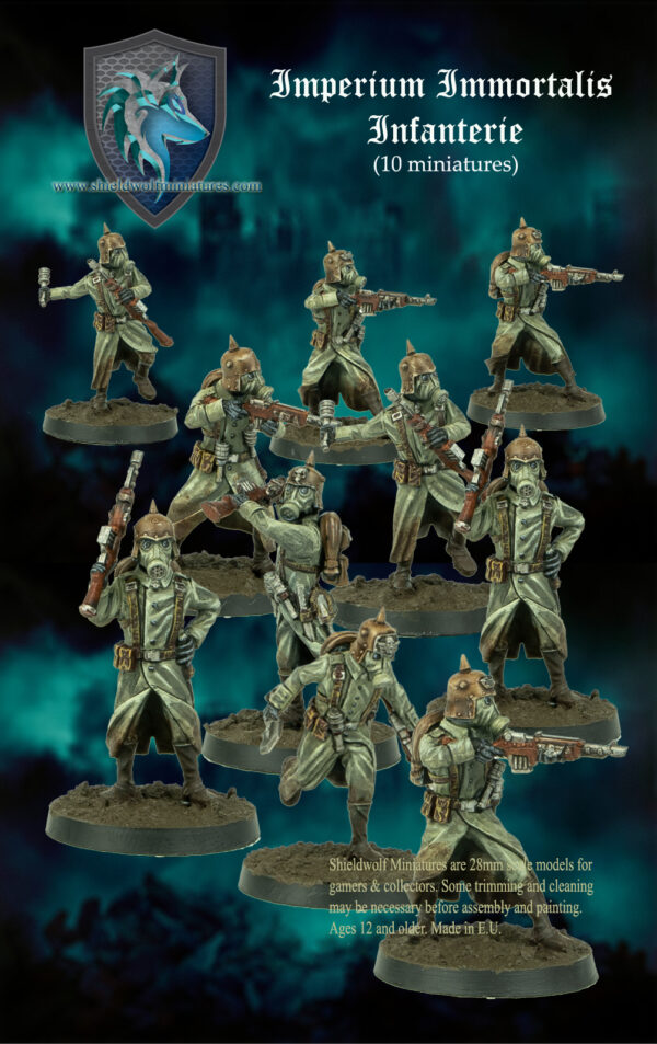 Shieldwolf Miniatures - Immortalis Infanterie Squad of 10