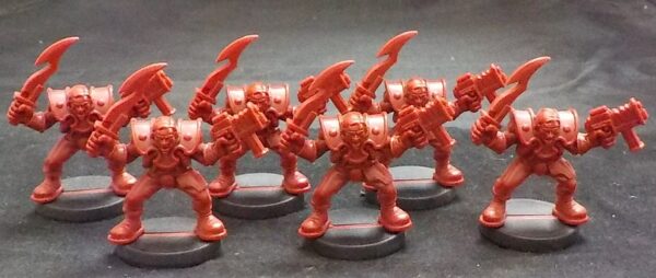 Mutant Chronicals: Red Gunner with Sword x6 (Loose)
