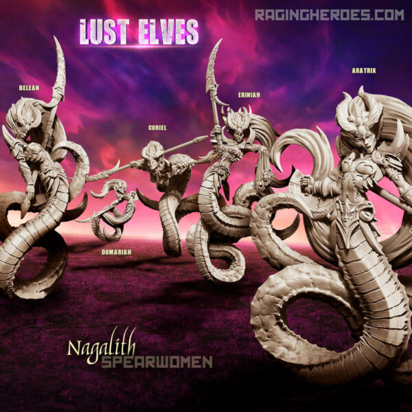 Raging Heroes: Nagalith Spearwomen (f)