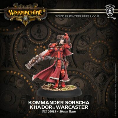 Khador: Kommander Sorscha (metal resculpt)