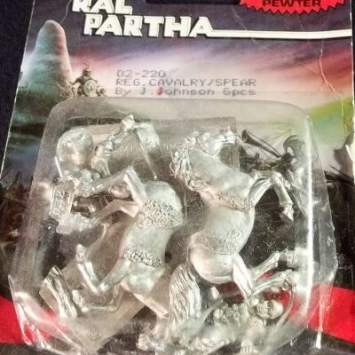 Ral Partha: Horse Lords Reg Cavalry with Spear Blister Packet