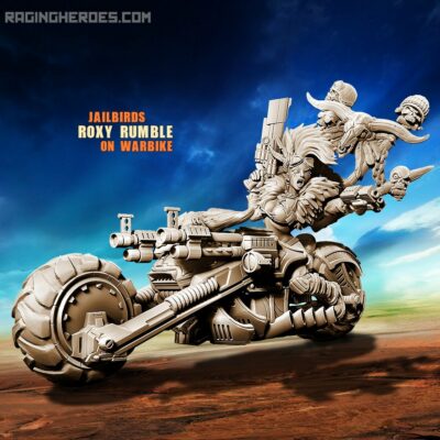 Raging Heroes: Jailbirds Roxy Rumble on Warbike