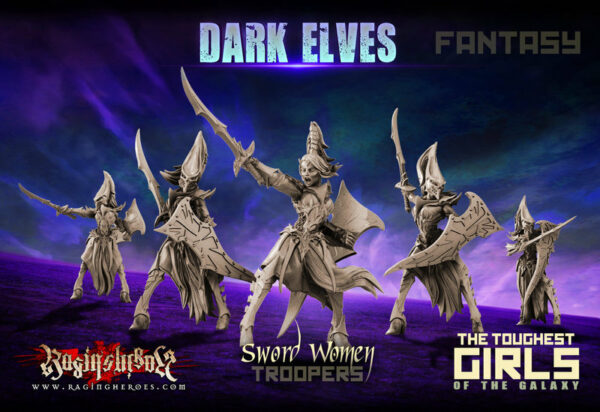 Raging Heroes: Swordwomen - Troops (F)