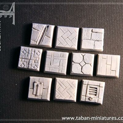 Eden 32mm - Resin Bases: Classic Castle Floor, square 20mm
