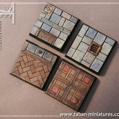 Eden 32mm - Resin Bases: Classic Castle Floor, square 40mm