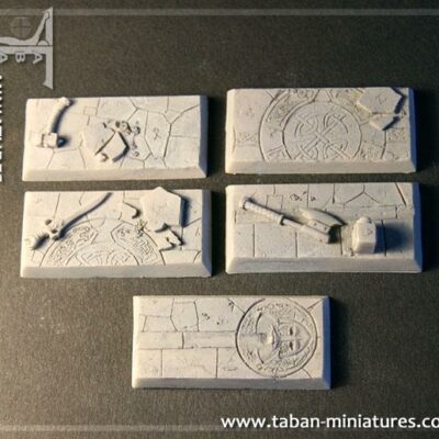 Eden 32mm - Resin Bases: Dwarven Hall rectangular 25x50mm