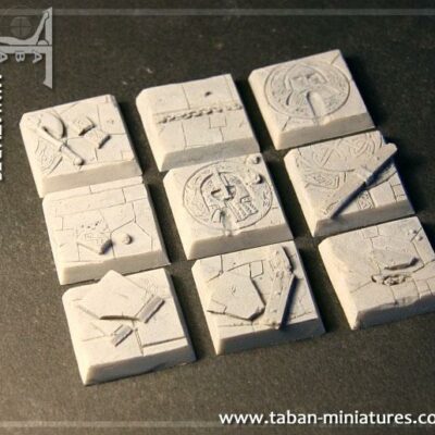 Eden 32mm - Resin Bases: Dwarven Hall Square 25mm