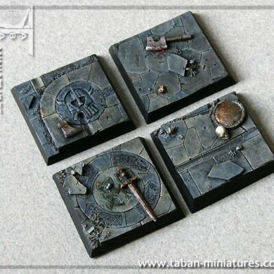 Eden 32mm - Resin Bases: Dwarven Hall Square 40mm
