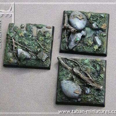 Eden 32mm - Resin Bases: Forest ground, square 40mm